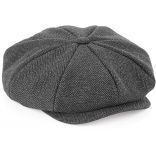 CASQUETTE GAVROCHE "HERITAGE" Charcoal Herringbone - S/M