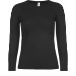 T-shirt manches longues femme #E150 Black - XS