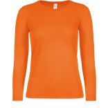 T-shirt manches longues femme #E150 Orange - XS