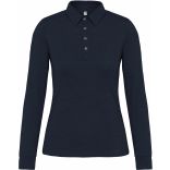 Polo jersey manches longues femme Navy - XS