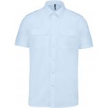 Chemise pilote manches courtes homme Sky Blue - S