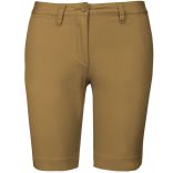 Bermuda chino femme Camel - 34 FR (34)