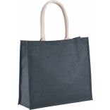 SAC DE PLAGE EN JUTE Mid Night Blue