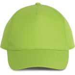 Casquette polyester - 5 panneaux Lime