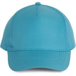 Casquette polyester - 5 panneaux Surf Blue