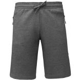 Bermuda molleton multisports adulte Grey Heather - XS