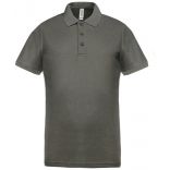 Polo piqué performance homme Grey Heather - XS