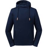 Sweat à capuche col montant Pure Organic French Navy - XS