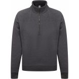 SWEAT-SHIRT COL ZIPPÉ PREMIUM (62-032-0) Dark Heather Grey - S