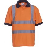 POLO MANCHES COURTES HAUTE VISIBILITÉ Hi Vis Orange - S