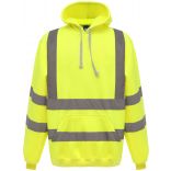 Sweatshirt capuche haute visibilité Hi Vis Yellow - S