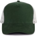 Casquette Trucker 5 panneaux KP137 - Forest Green / Light Grey