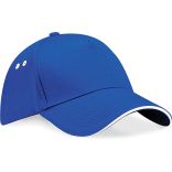 Casquette 5 panneaux sandwich contrasté Ultimate B15C - Bright Royal / White