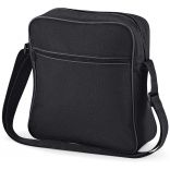 Sac bandoulière rétro BG16 - Black / Dark Graphite-One Size