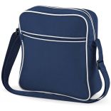 Sac bandoulière rétro BG16 - French Navy / White-One Size