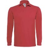 Polo homme manches longues heavymill HEAML - Red