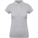 Polo femme bio Inspire PW440 - Heather Grey