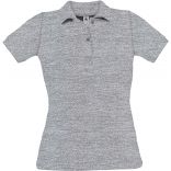 Polo femme manches courtes Safran Pure PW455 - Heather Grey