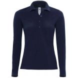 Polo femme manches longues Safran PW456 - Navy