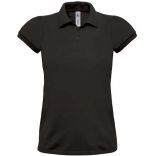 Polo femme manches courtes heavymill PW460 - Black