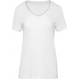 T-shirt femme triblend col V TW058 - White