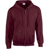 Sweat-shirt Heavy Blend™ Full Zip Hooded 18600 - Maroon