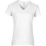 T-shirt Femme Col V Premium GI4100VL - White