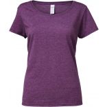 T-shirt femme Softstyle® Deep Scoop 64550L - Heather Aubergine