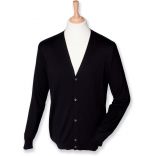 Cardigan homme boutonné H722 - Black