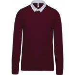 Polo rugby K213 - Wine / White