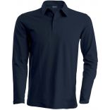 Polo homme manches longues K243 - Dark Grey