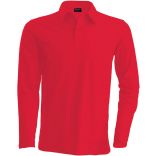 Polo homme manches longues K243 - Red