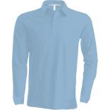 Polo homme manches longues K243 - Sky Blue