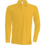 Polo homme manches longues K243 - Yellow