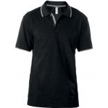 Polo homme manches courtes K246 - Black / Light Grey