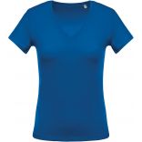 T-shirt femme col V manches courtes K390 - Light Royal Blue