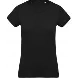 T-shirt femme coton bio col rond K391 - Black