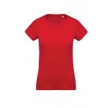 T-shirt femme coton bio col rond K391 - Red