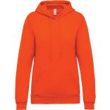 Sweat-shirt femme à capuche K473 - Orange 