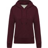 Sweat-shirt femme bio à capuche K483 - Wine Heather