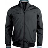 Blouson city K609 - Black / White / Blue