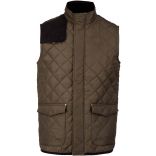 Bodywarmer homme matelassé K6124 - Mossy Green / Black