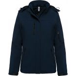 Parka femme softshell doublée capuche K651 - Navy