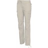 Pantalon femme multipoches K792 - Beige