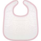 Bavoir bébé éponge K833 - White / Pink