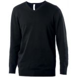 Pull homme col V K965 - Black