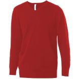 Pull homme col V K965 - Red