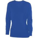 Pull femme col V K966 - Light Royal Blue