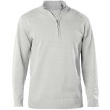 Pull homme 1/4 ZIP K970 - Grey Melange