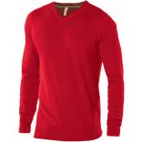 Pull homme col V K974 - Red